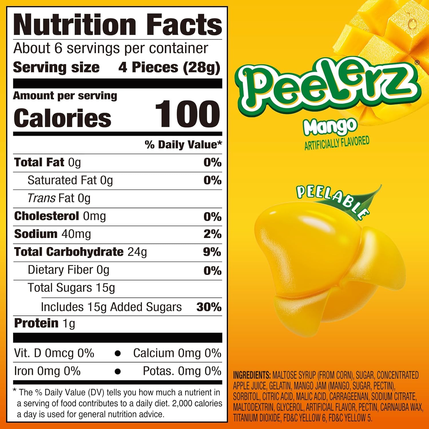 made with real fruit juice (lychee, mango, peach, pineapple, kiwi, orange, banana, watermelon flavors)