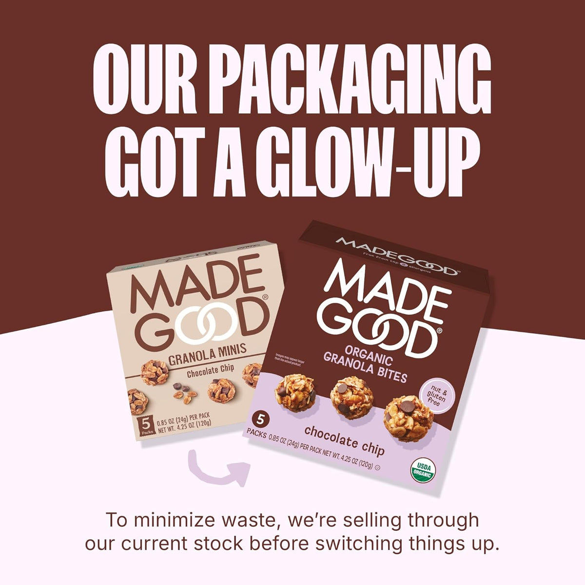 MadeGood Organic Granola Bites – Plant-Based Snack for Health-Conscious Adults, Gluten-Free and Dairy-Free 5-Pack