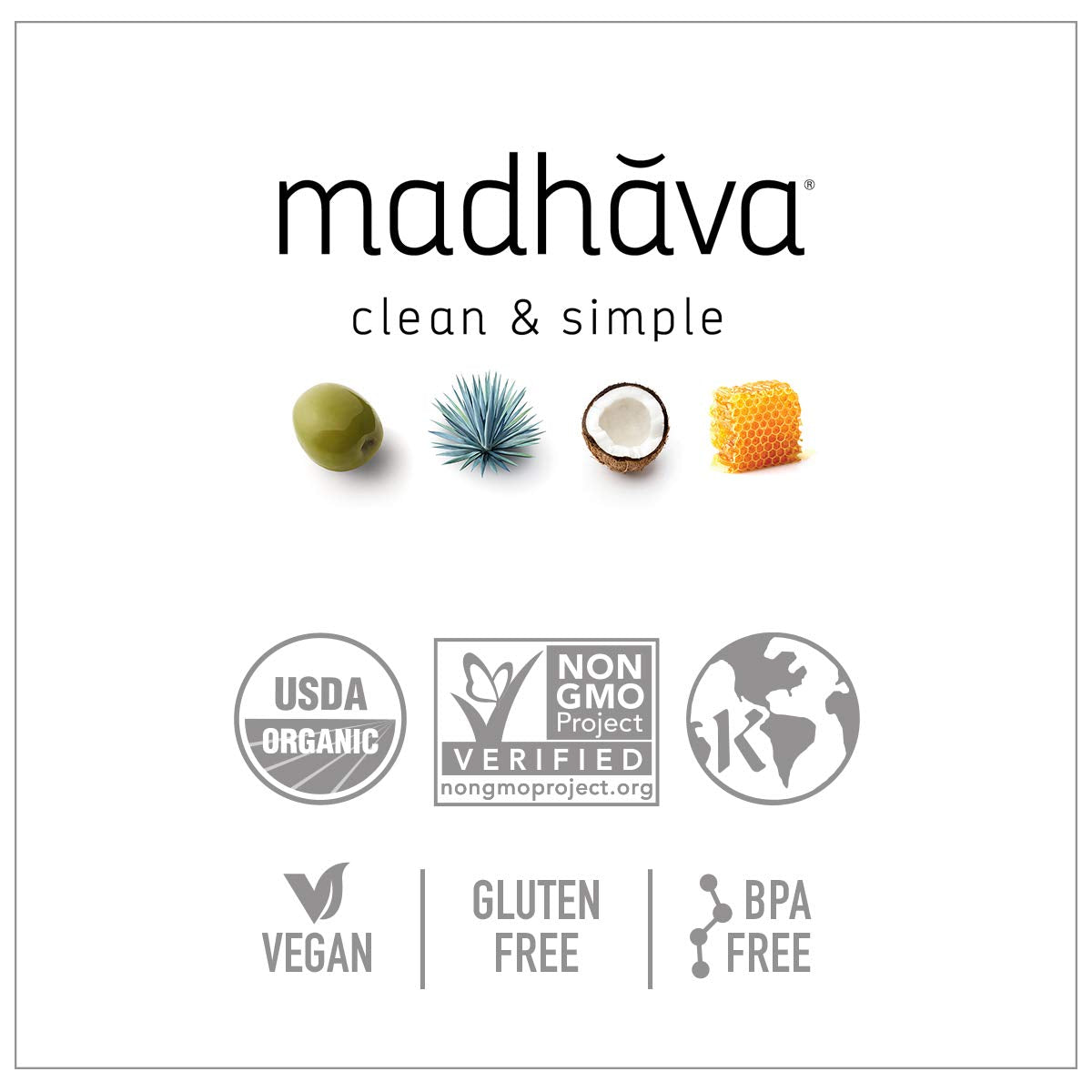 Madhava Pure Blue Agave Syrup – Low-Glycemic Pantry Staple for Clean-Eating Wellness Kitchens
