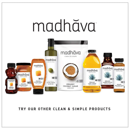 Madhava Pure Blue Agave Syrup – Low-Glycemic Pantry Staple for Clean-Eating Wellness Kitchens