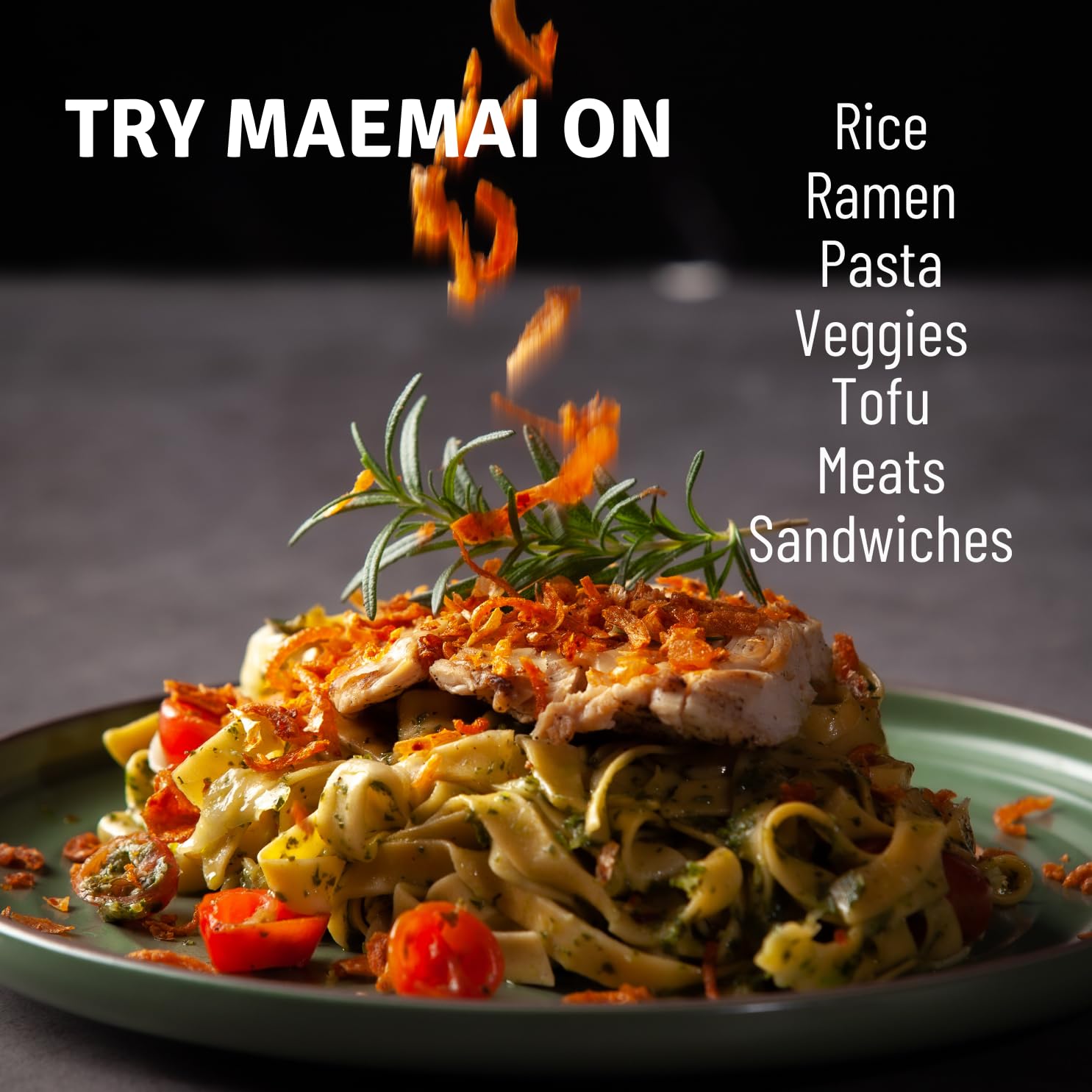 MaeMai Medium Spice Crispy Thai Onion & Garlic - Instant Flavor Upgrade for Office Lunches, Study Snacks, and Quick Work-from-Home Meals