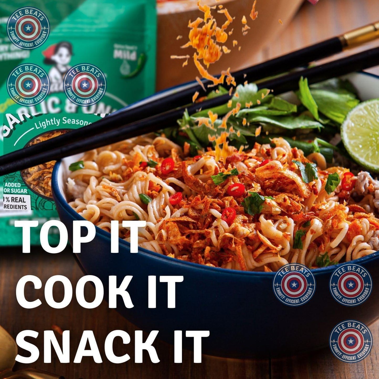 MaeMai MILD Spice – Family-Friendly Mild Crunch for Kid Lunch Boxes, No-MSG Rice Topper