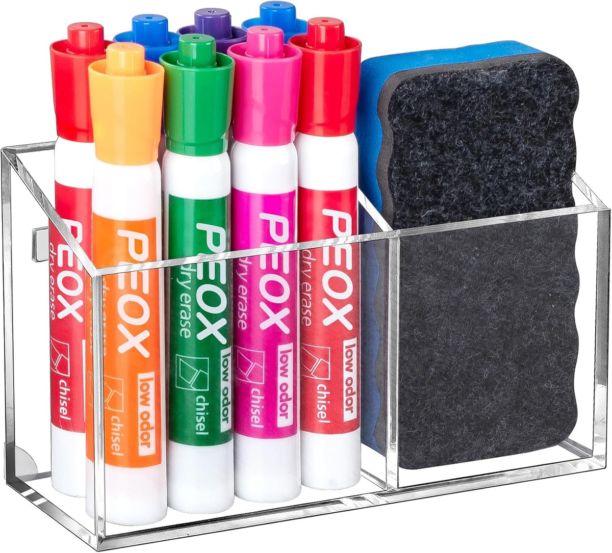 magnetic backing for tool-free attachment to whiteboards, fridges, lockers, dishwashers, and washing machines