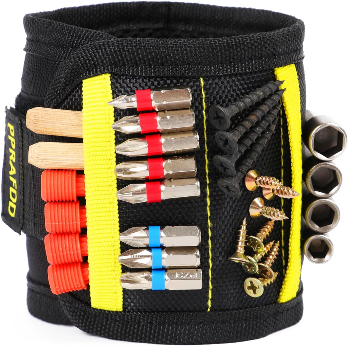 Magnetic Wristband for Holding Screws and Drill Bits – Hands-Free Tool Organizer for Home Garage and Workshop