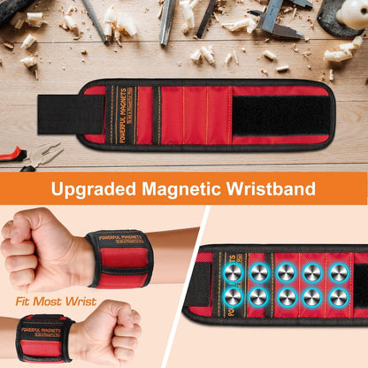 Magnetic Wristband Tool – Practical Christmas Stocking Stuffer for Dad, Husband & Men Who Have Everything