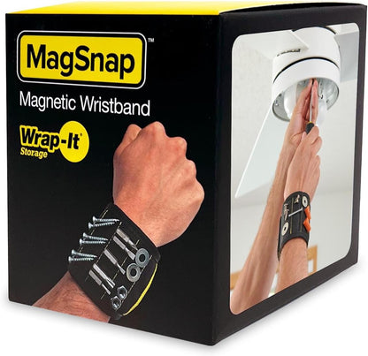 MagSnap Magnetic Wristband by Wrap-It Storage - Workshop Helper for Electricians, Hands-Free Bolt and Nut Holder on the Job