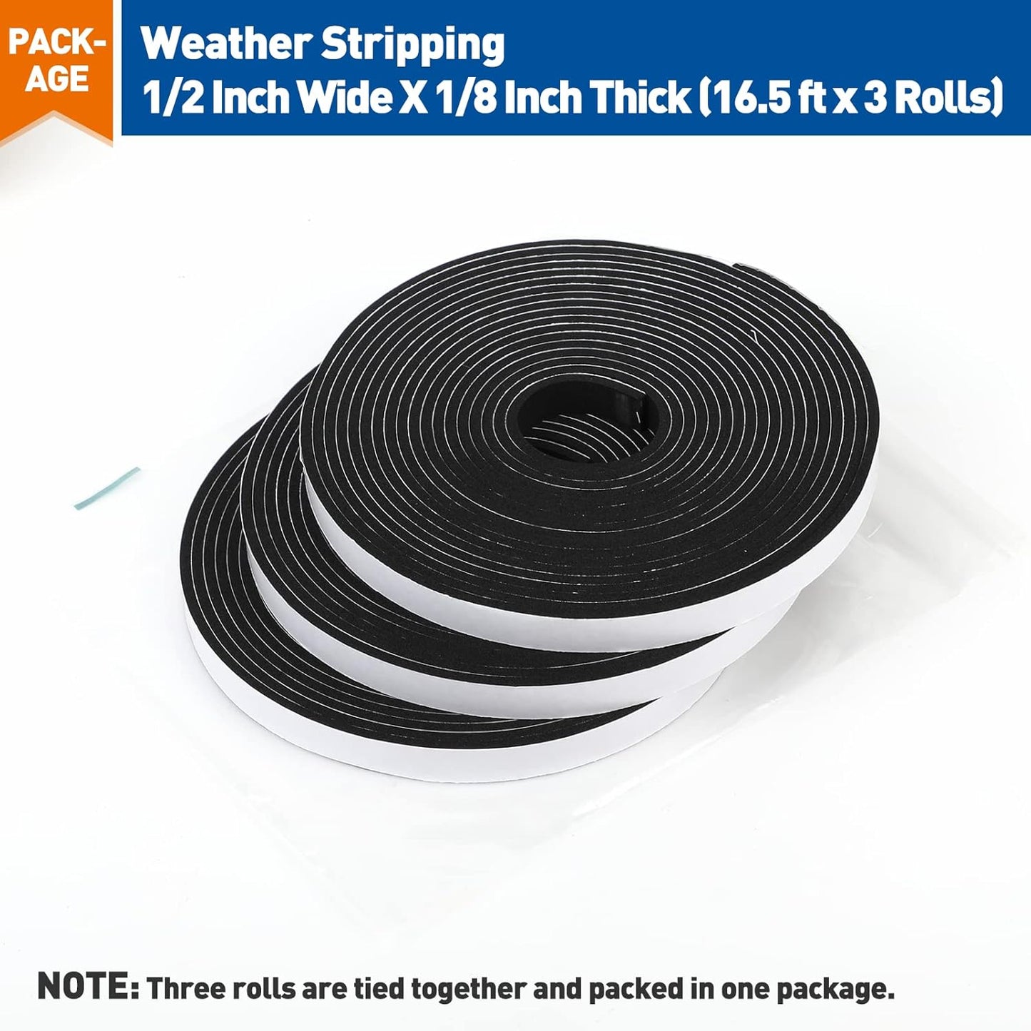 MAGZO Weather Stripping – Childproof Edge Foam Tape for Furniture, Counter Corners, and Table Edges