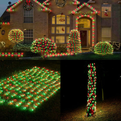 male and female end connectors supporting up to 4 nets in series (1440 leds total)