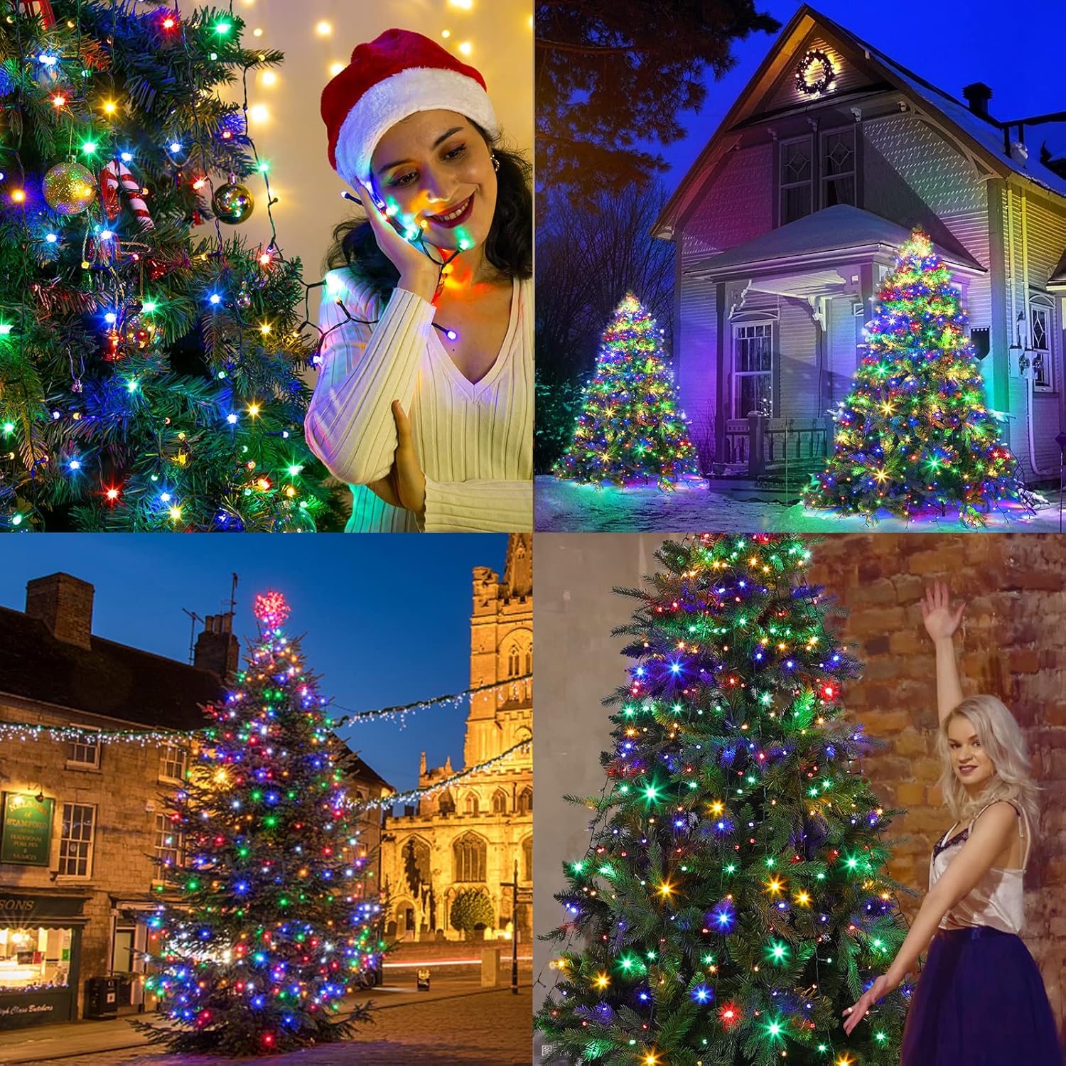 Marchpower Christmas Tree Lights – Thoughtful Housewarming Gift for New Homeowners, Color-Changing Tree Lights with Remote and Timer