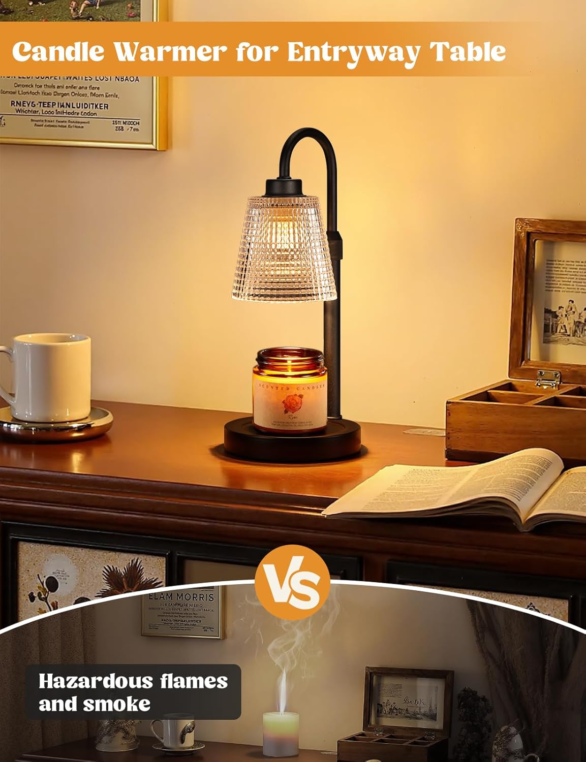 matte black metal base with polka-dotted glass shade (plus 12 alternative finishes)