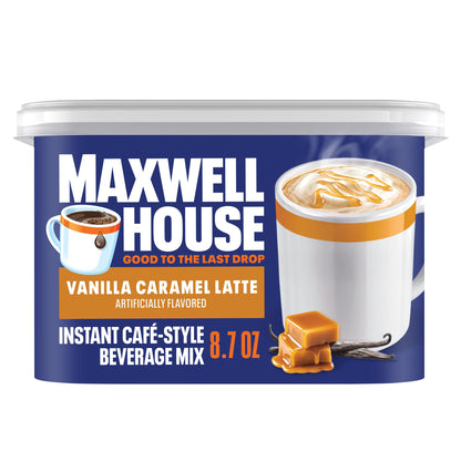 Maxwell House International Instant Coffee – Soothing Flavored Coffee for Self-Care Ritual, Hazelnut Cafe, 9 oz