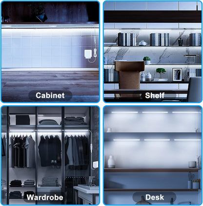 Maylit Under Cabinet Task Lights Plug in – 1200 Lumen 6000K Daylight for Home Office Desk Focus and Study Nook Clarity