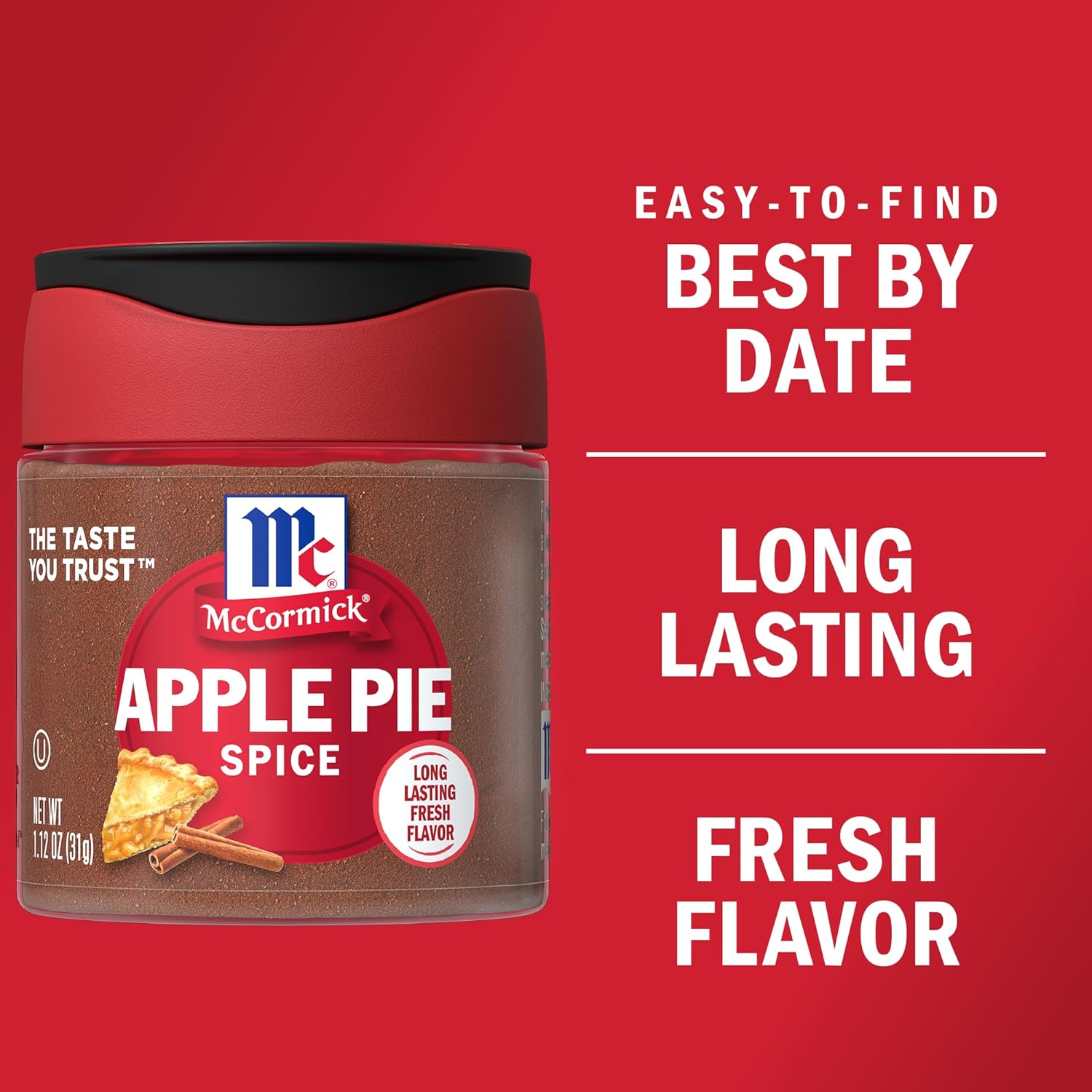 McCormick Apple Pie Spice 1.12 oz – One-Jar Spice Blend for Clutter-Free Pantries