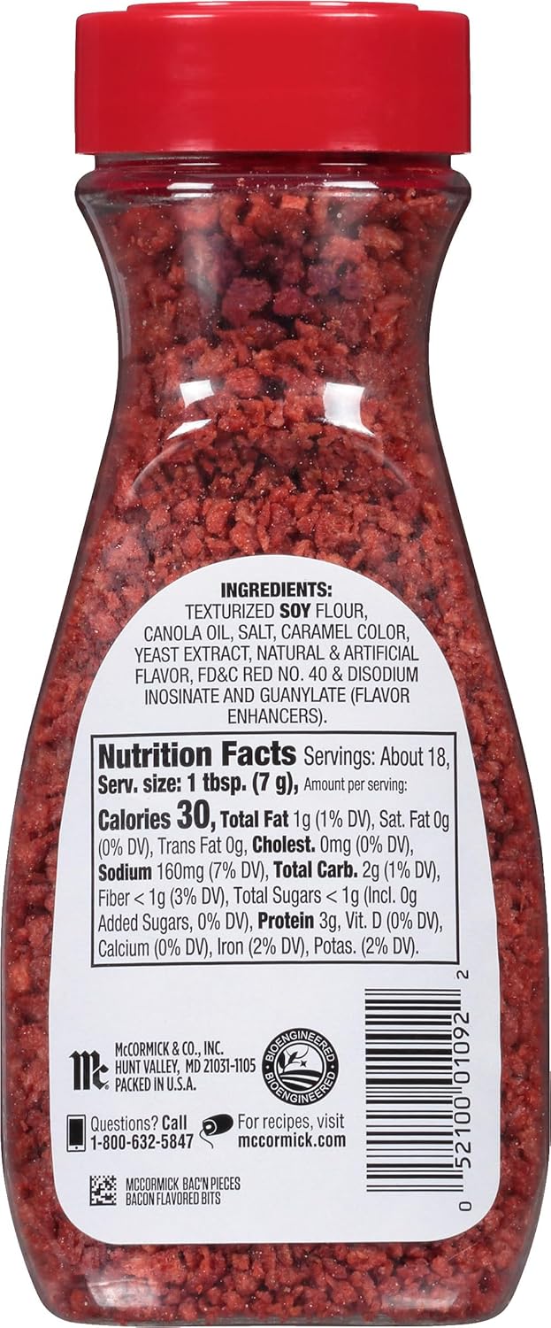 McCormick Bac'n Pieces Bacon Flavored Bits as a Thoughtful Hostess Gift for Party Hosts, 4.4 oz