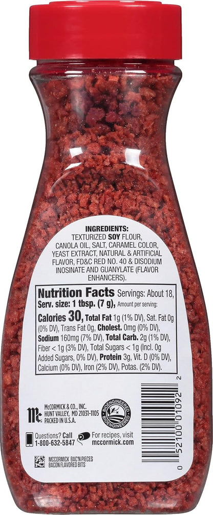 McCormick Bac'n Pieces Bacon Flavored Bits as a Thoughtful Hostess Gift for Party Hosts, 4.4 oz