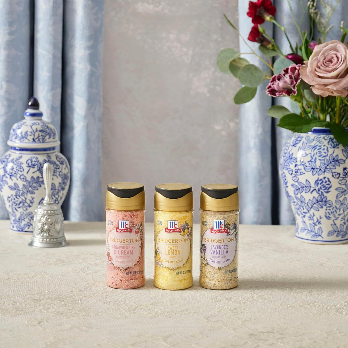 McCormick Bridgerton Finishing Sugar – Calming Lavender Vanilla Crystals for an Elevated Wind-Down Matcha or Tea Ritual