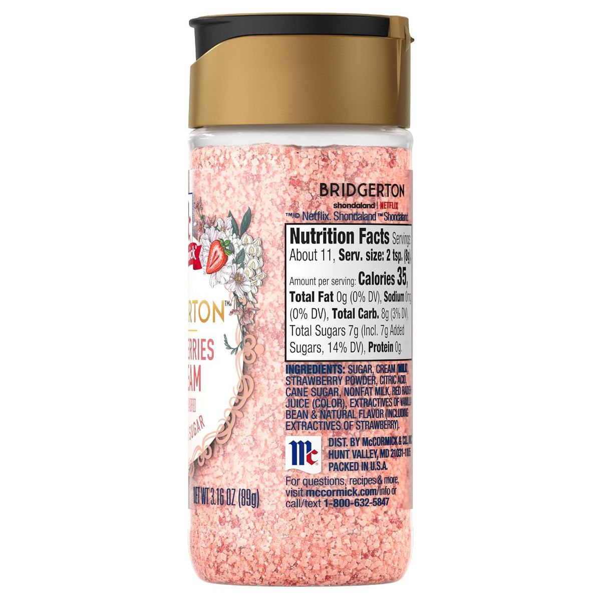 McCormick Bridgerton Finishing Sugar – Display-Worthy Limited Edition Bottle for Themed Kitchen Counter Styling