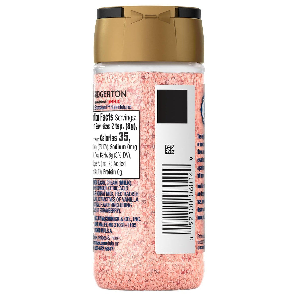 McCormick Bridgerton Finishing Sugar – Display-Worthy Limited Edition Bottle for Themed Kitchen Counter Styling
