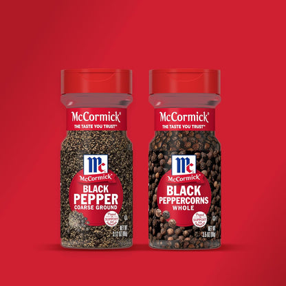 McCormick Coarse Ground Black Pepper – Low-Carb Keto Friendly Seasoning for Health-Conscious Home Cooks