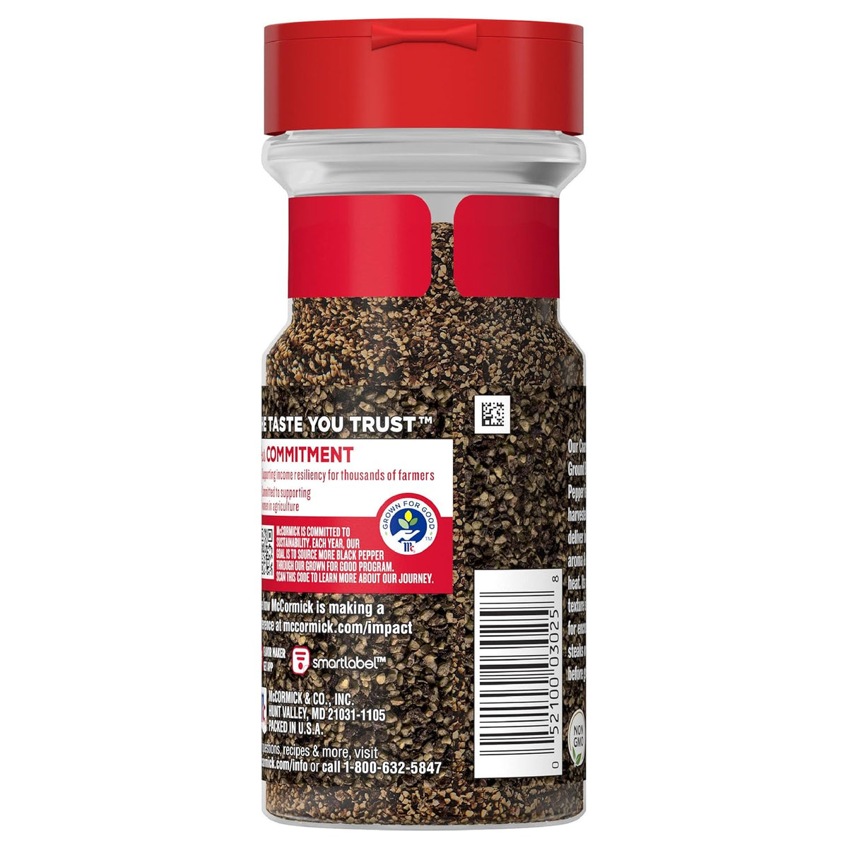 McCormick Coarse Ground Black Pepper – Low-Carb Keto Friendly Seasoning for Health-Conscious Home Cooks