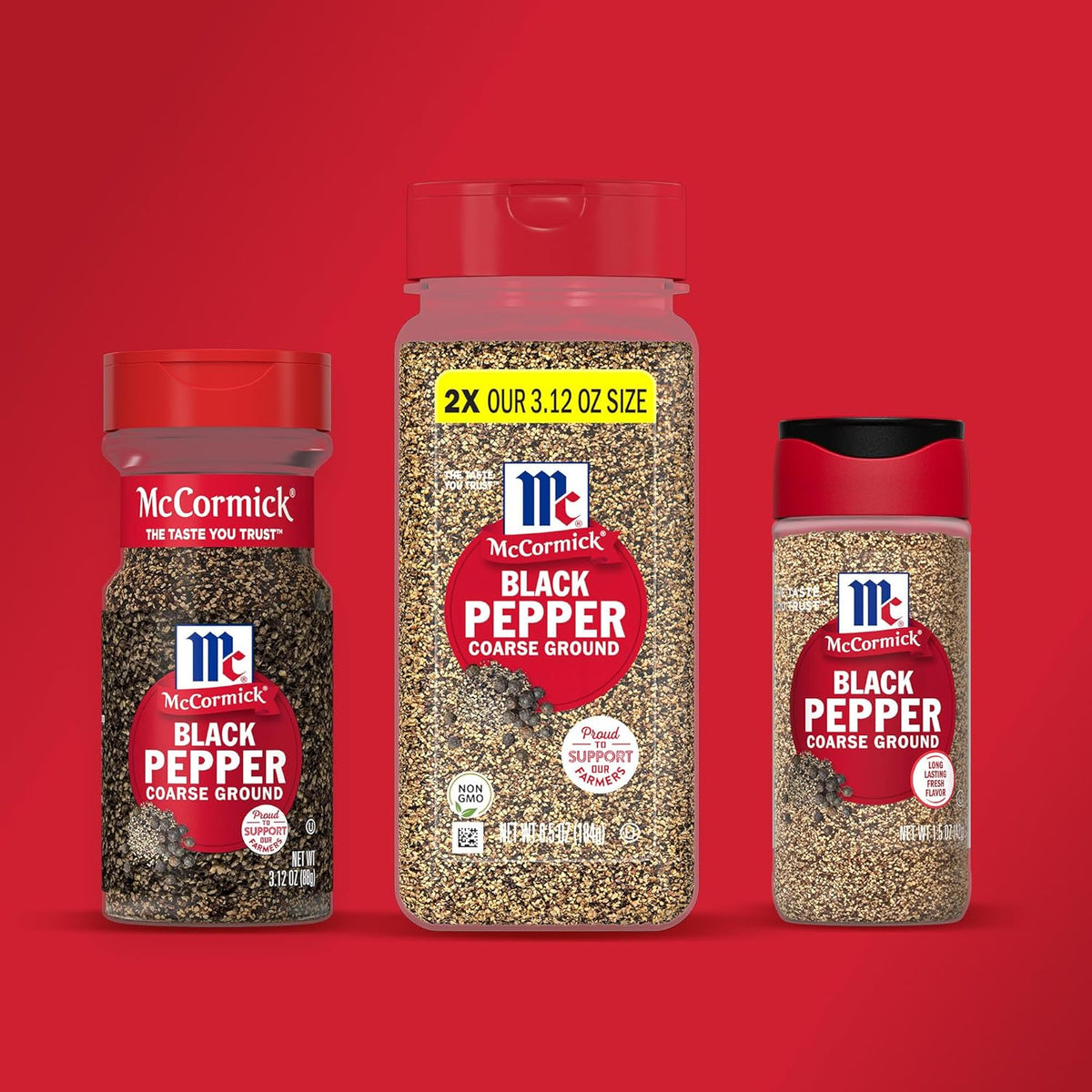 McCormick Coarse Ground Black Pepper – Low-Carb Keto Friendly Seasoning for Health-Conscious Home Cooks