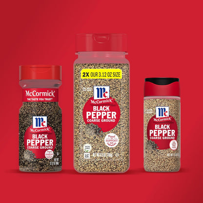 McCormick Coarse Ground Black Pepper – Low-Carb Keto Friendly Seasoning for Health-Conscious Home Cooks