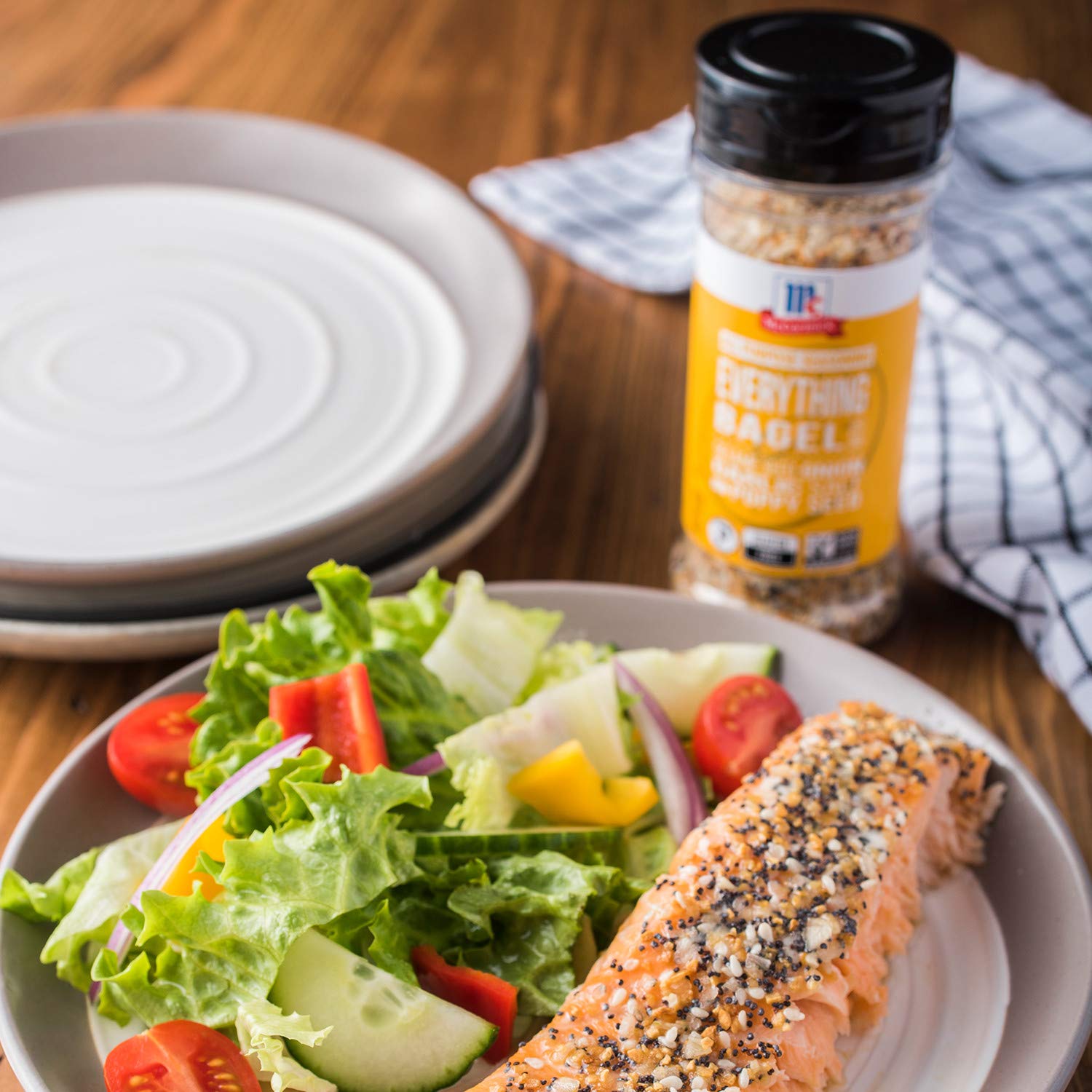 McCormick Everything Bagel All Purpose Seasoning – One Jar Replaces Four Spices for an Uncluttered Spice Rack, 4.8 oz