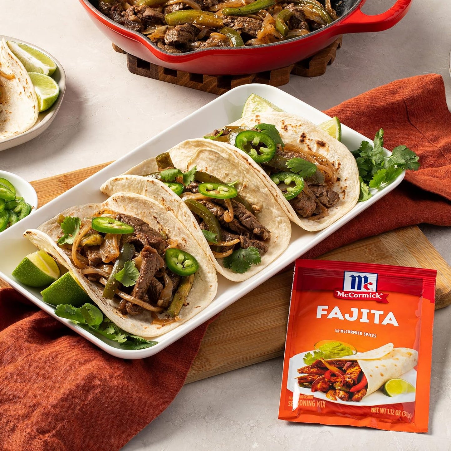 McCormick Fajita Seasoning Mix – Meal Prep Seasoning for Weekly Lunchbox Packing and Tex-Mex Bowls