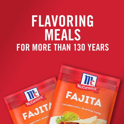 McCormick Fajita Seasoning Mix – Meal Prep Seasoning for Weekly Lunchbox Packing and Tex-Mex Bowls