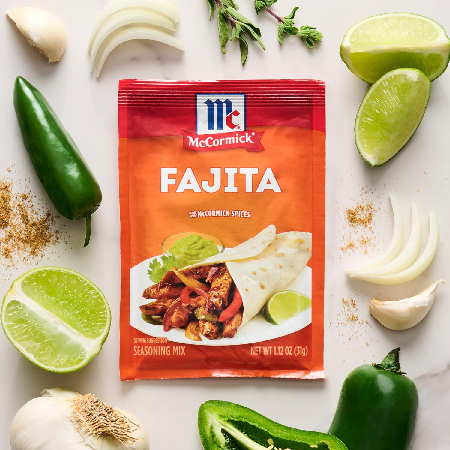 McCormick Fajita Seasoning Mix – Meal Prep Seasoning for Weekly Lunchbox Packing and Tex-Mex Bowls