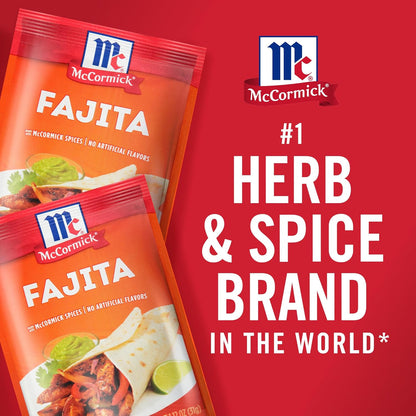 McCormick Fajita Seasoning Mix – Meal Prep Seasoning for Weekly Lunchbox Packing and Tex-Mex Bowls