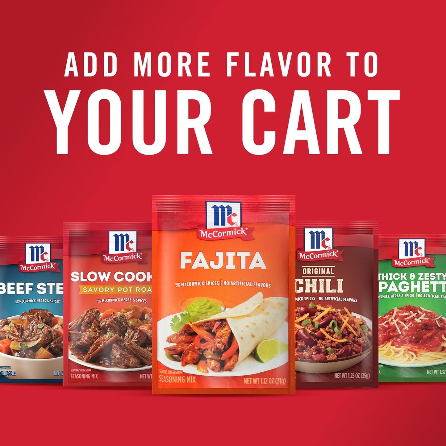 McCormick Fajita Seasoning Mix – Meal Prep Seasoning for Weekly Lunchbox Packing and Tex-Mex Bowls