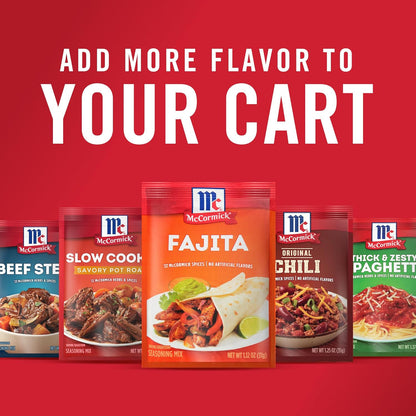 McCormick Fajita Seasoning Mix – Meal Prep Seasoning for Weekly Lunchbox Packing and Tex-Mex Bowls