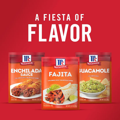 McCormick Fajita Seasoning Mix – Meal Prep Seasoning for Weekly Lunchbox Packing and Tex-Mex Bowls