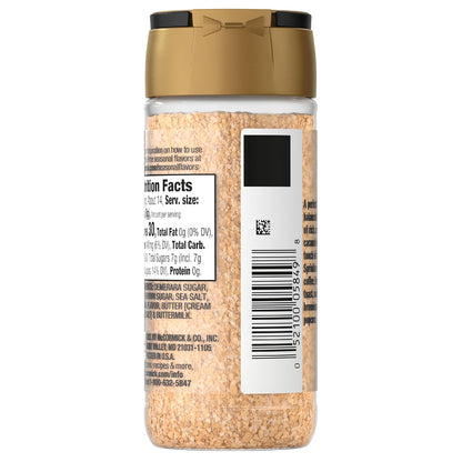 McCormick Finishing Sugar, Salted Caramel Decorative Jar – Cozy Kitchen Counter Accent for Fall Coffee Bar Styling