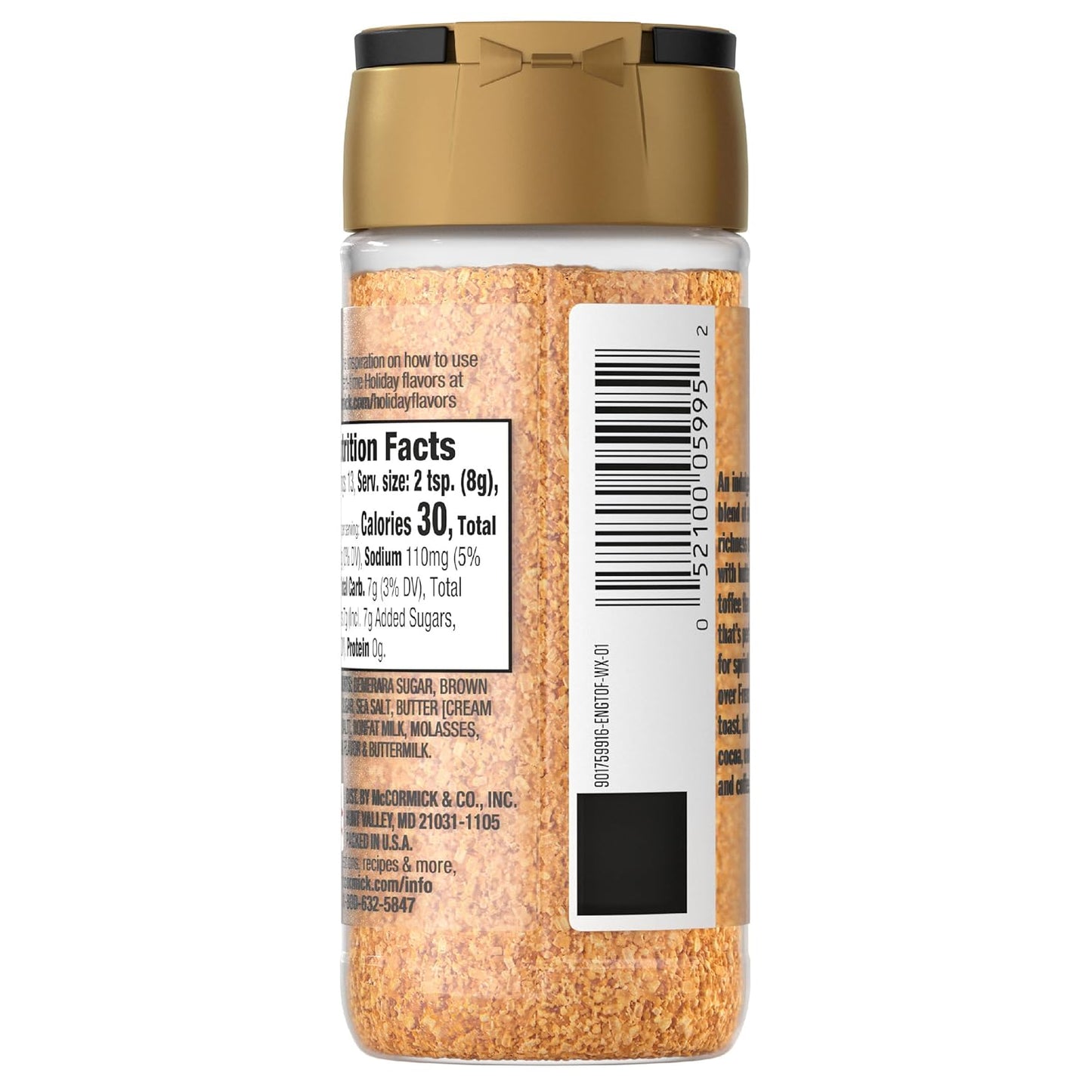 McCormick Finishing Sugar – Stocking Stuffer Gourmet Gift for Mom, Premium Holiday Baking & Drink Garnish
