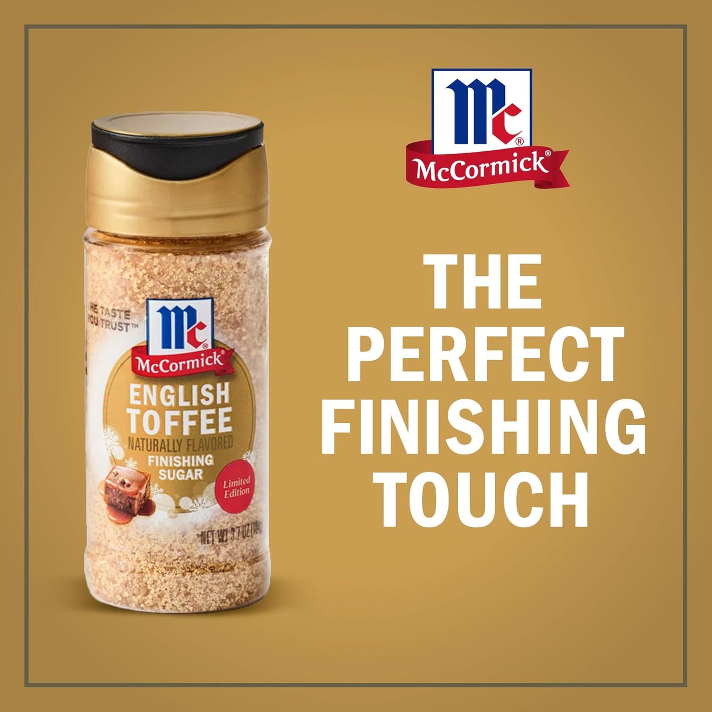 McCormick Finishing Sugar – Stocking Stuffer Gourmet Gift for Mom, Premium Holiday Baking & Drink Garnish