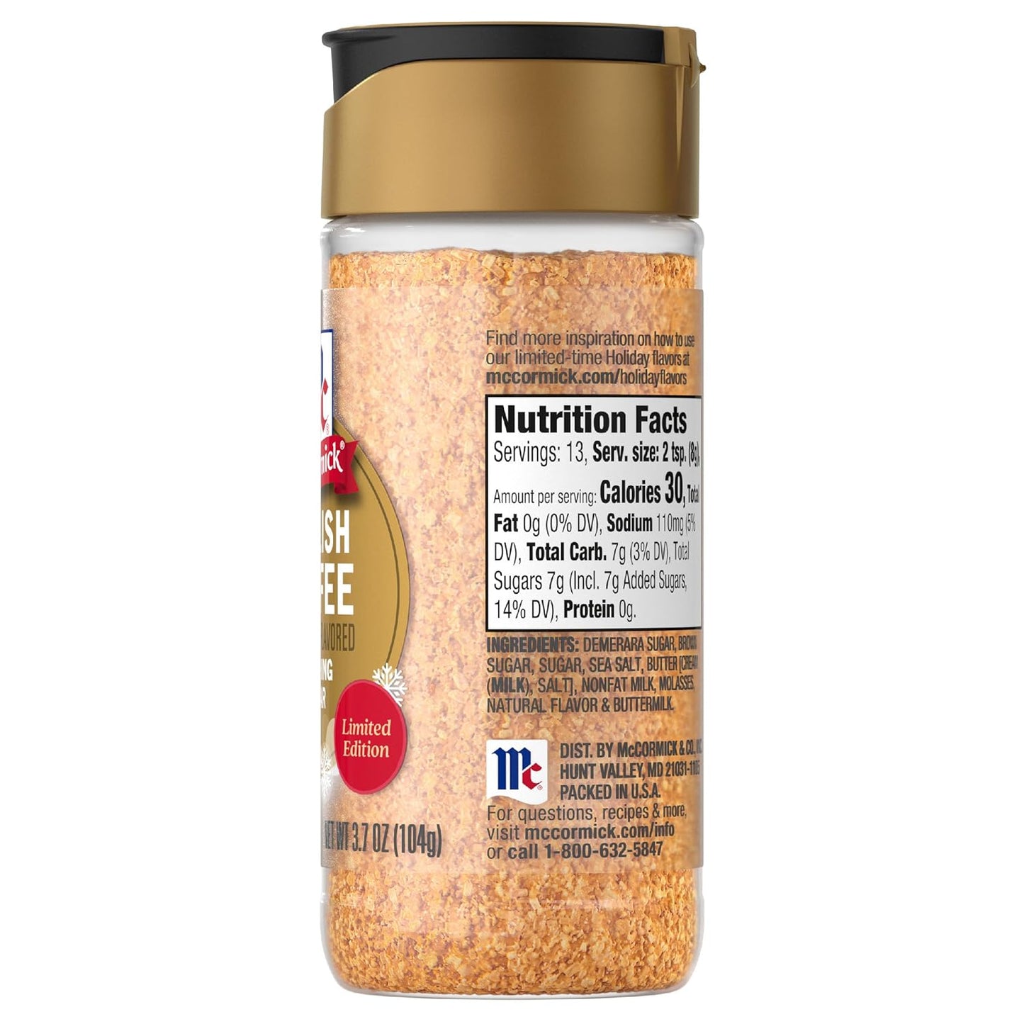 McCormick Finishing Sugar – Stocking Stuffer Gourmet Gift for Mom, Premium Holiday Baking & Drink Garnish