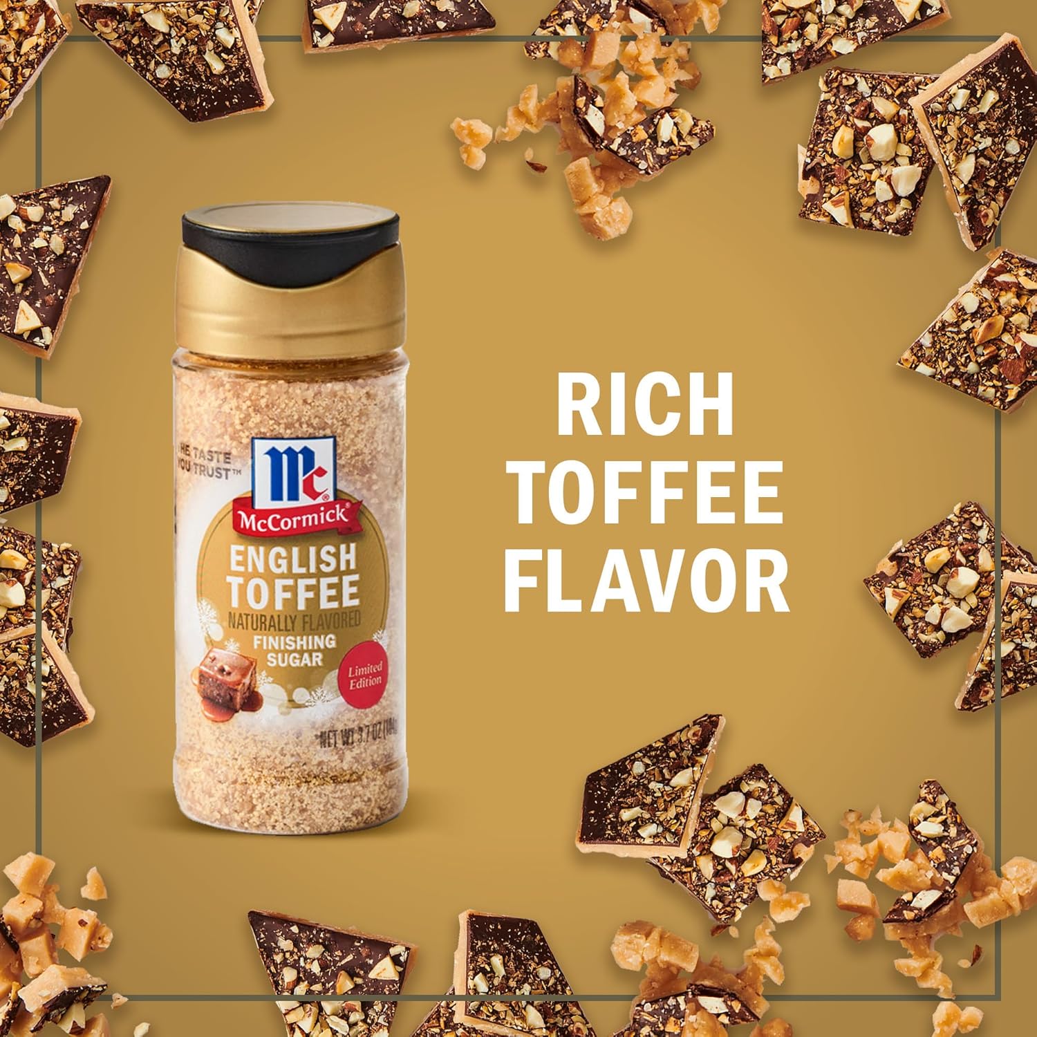 McCormick Finishing Sugar – Stocking Stuffer Gourmet Gift for Mom, Premium Holiday Baking & Drink Garnish