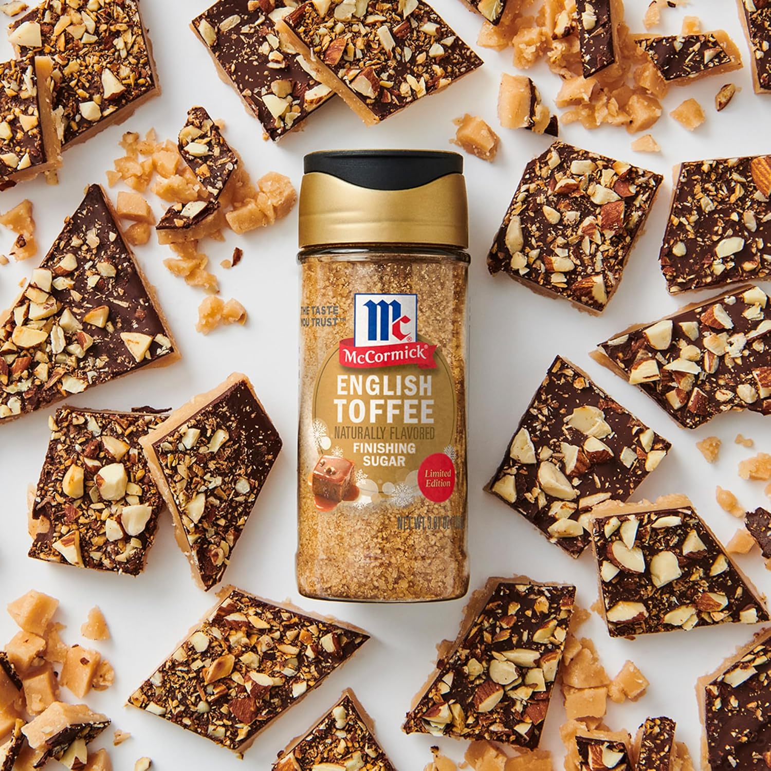 McCormick Finishing Sugar – Stocking Stuffer Gourmet Gift for Mom, Premium Holiday Baking & Drink Garnish