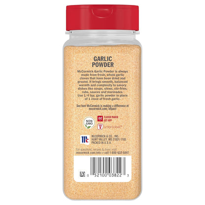McCormick Garlic Powder – Single-Jar Pantry Staple for Clutter-Free Kitchens, 8.75 oz