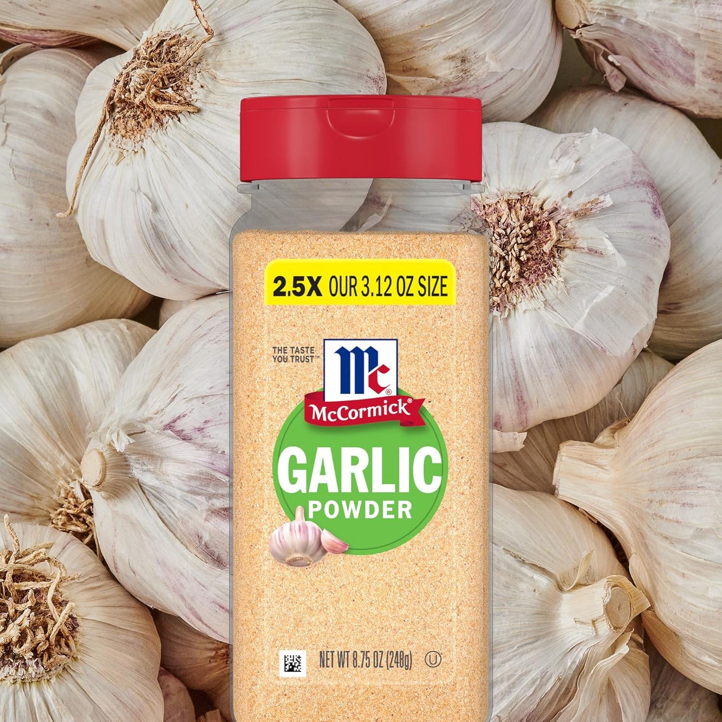 McCormick Garlic Powder – Single-Jar Pantry Staple for Clutter-Free Kitchens, 8.75 oz