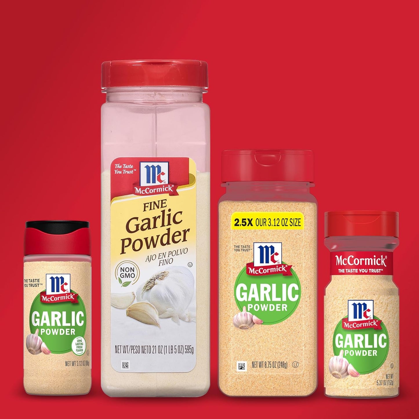 McCormick Garlic Powder – Single-Jar Pantry Staple for Clutter-Free Kitchens, 8.75 oz