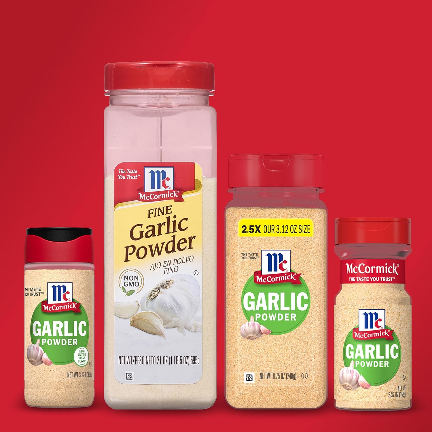 McCormick Garlic Powder – Single-Jar Pantry Staple for Clutter-Free Kitchens, 8.75 oz