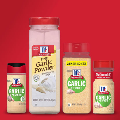 McCormick Garlic Powder – Single-Jar Pantry Staple for Clutter-Free Kitchens, 8.75 oz
