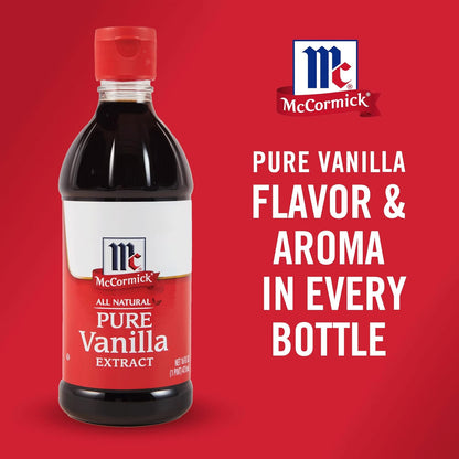 McCormick Gluten Free Vanilla Extract for Healthy Living, Non-GMO Baking Essential for Pantry Wellness Routine