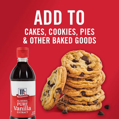 McCormick Gluten Free Vanilla Extract for Healthy Living, Non-GMO Baking Essential for Pantry Wellness Routine