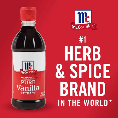 McCormick Gluten Free Vanilla Extract for Healthy Living, Non-GMO Baking Essential for Pantry Wellness Routine
