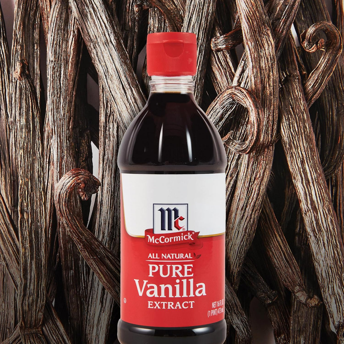 McCormick Gluten Free Vanilla Extract for Healthy Living, Non-GMO Baking Essential for Pantry Wellness Routine