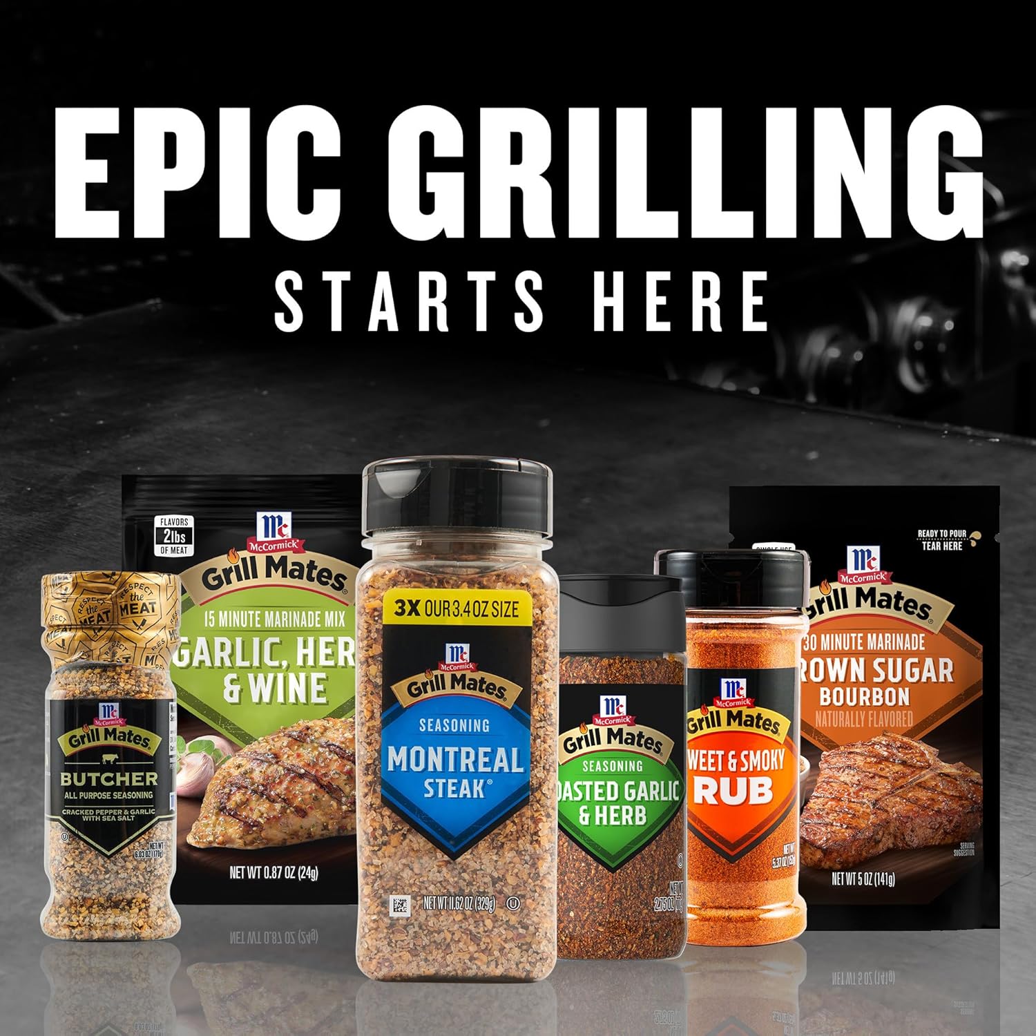 McCormick Grill Mates Montreal Steak Seasoning – Father's Day Present for the Grill Dad in the Family